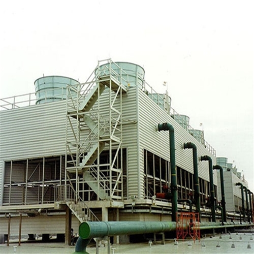 山東鋼筋混凝土框架方型逆流式玻璃鋼冷卻塔生產